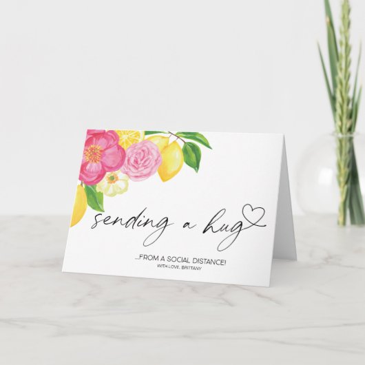 E.ハグ検疫を恋しく思送る カード (正面)