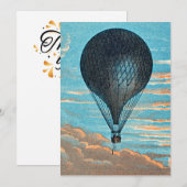 E.ピショーによるLe Ballon サンキューカード (正面/裏面)