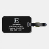 E – 「フェイクダイヤモンド」ラッきらきら光るゲージタグ ラゲッジタグ (裏面横)