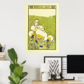 E.リチャードソンヴィンテージポスターかわいい女の子 ポスター (ホームオフィス)