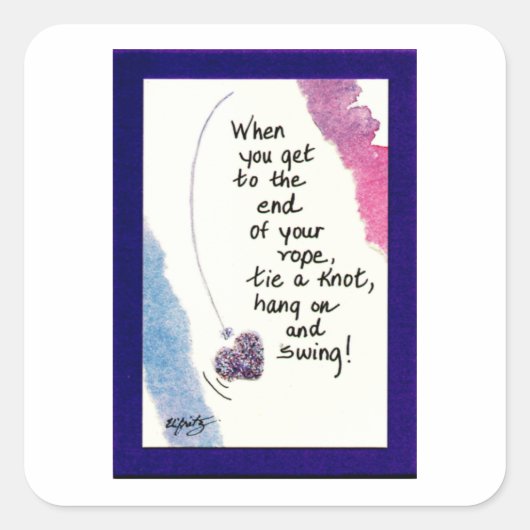 E.ロープの端に到達したとき スクエアシール (正面)