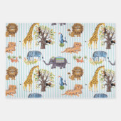 E.動物園で ラッピングペーパーシート (正面3)