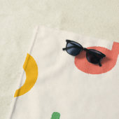 e：可愛い緑遊タコのウード ビーチタオル (インサイチュ)