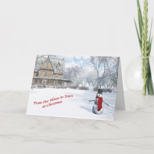 E.家からE.クリスマスカード シーズンカード (正面)