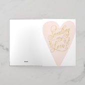 E.愛の送信ハート 箔シーズンカード (外側レイダウン)