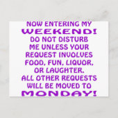 E.週末に入る ポストカード (正面)