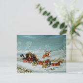 E.雪の中のメール・コーチ ポストカード (スタンド正面)