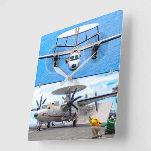 E-2ホーキー スクエア壁時計 (傾斜)