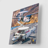 E-2ホーキー スクエア壁時計 (傾斜)