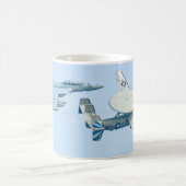 E-2DアドバンスドホーキーおよびEA-18Gグローラー コーヒーマグカップ (中央)