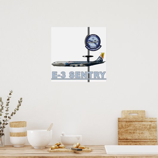 E-3 Sentry Print ポスター (キッチン)