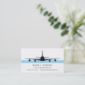 E-4B 747 シルエット パイロット ビジネスカード (スタンド正面)