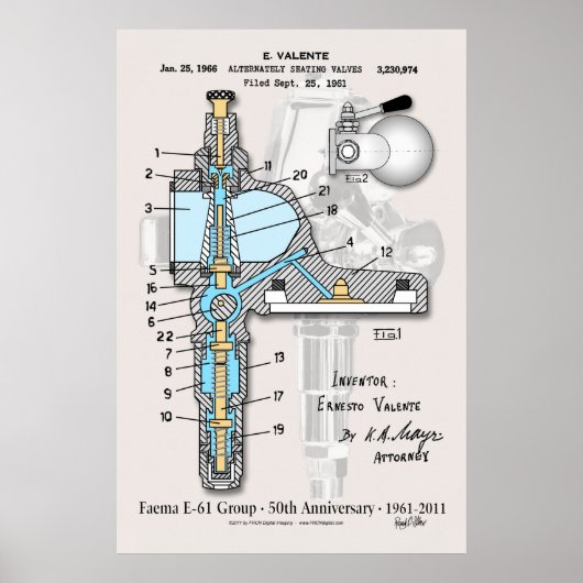 E-61 50th Anniversary 24"x36" ポスター (正面)