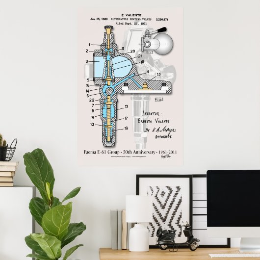 E-61 50th Anniversary 24"x36" ポスター (ホームオフィス)