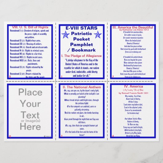 E-8**愛国ポケットパンフレット/しおり チラシ (正面)