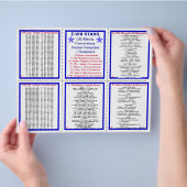 E-8** US/メトリック変換ポケットパンフレット チラシ (手)