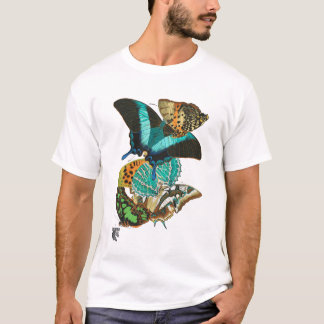 E.A.セガイヴィンテージ蝶イラストレーション Tシャツ