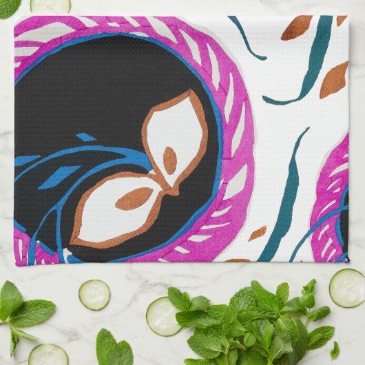 E. A. Séguy Art Nouveau , Botanical Pattern キッチンタオル (折り畳み)