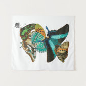 E.A. Séguy Vintage Butterflies Illustration タペストリー (正面(横))