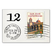 E&A Wedding Reception Table Card 12 SJ Capistrano テーブルナンバー (正面)
