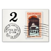 E&A Wedding Reception Table Card 2 CA Mission テーブルナンバー (正面)