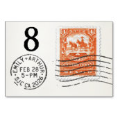 E&A Wedding Reception Table Card 8 Mexico テーブルナンバー (正面)