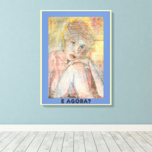 E AGORA? キャンバスプリント (インサイチュ (ウッドフロア))