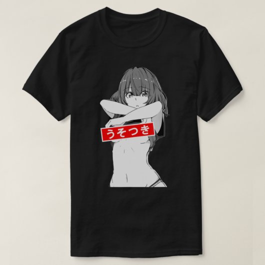 E:\AnhgocUpZZ\Ahegaoアニメ愛好家のためのLewd Conduct Tシャツ (デザイン正面)