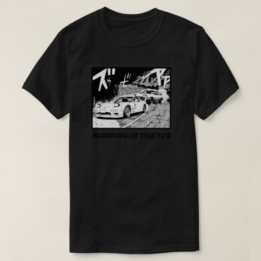 E:\AnhgocUpZZ\Initial Dマンガランニングの90年代 Tシャツ (デザイン正面)