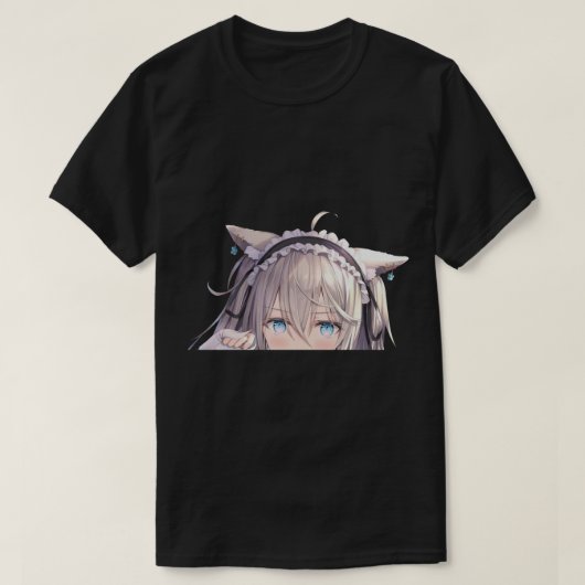 E:\AnhgocUpZZ\Neko maid peker - Cinnamon girl pee Tシャツ (デザイン正面)
