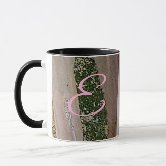 "E" ArborCrosse Initial Mug  マグカップ (左)