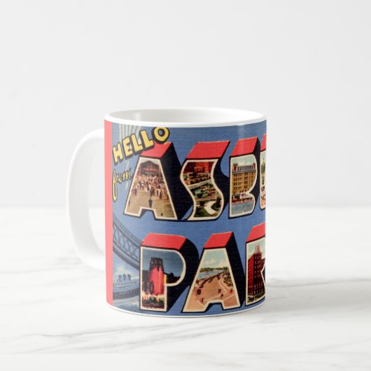 e Asbury Park NJ Mug コーヒーマグカップ (正面左)