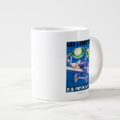 E.B.メイロウィッ飛んでいるツ·ゴーグルズ広告 ジャンボコーヒーマグカップ (正面右)