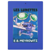 E.B. Meyrowitzの航空目鏡広告 クリップボード (裏面)