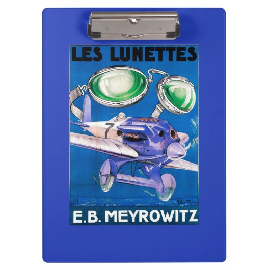 E.B. Meyrowitzの航空目鏡広告 クリップボード (正面)