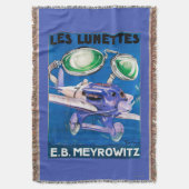 E.B. Meyrowitzの航空目鏡広告 スローブランケット (正面縦)