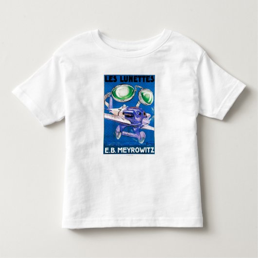 E.B. Meyrowitzの航空目鏡広告 トドラーTシャツ (正面)