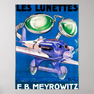 E.B. Meyrowitzの航空目鏡広告 ポスター