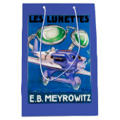E.B. Meyrowitzの航空目鏡広告 ミディアムペーパーバッグ (正面)