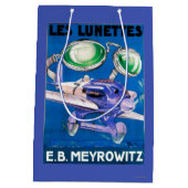 E.B. Meyrowitzの航空目鏡広告 ミディアムペーパーバッグ (裏面)
