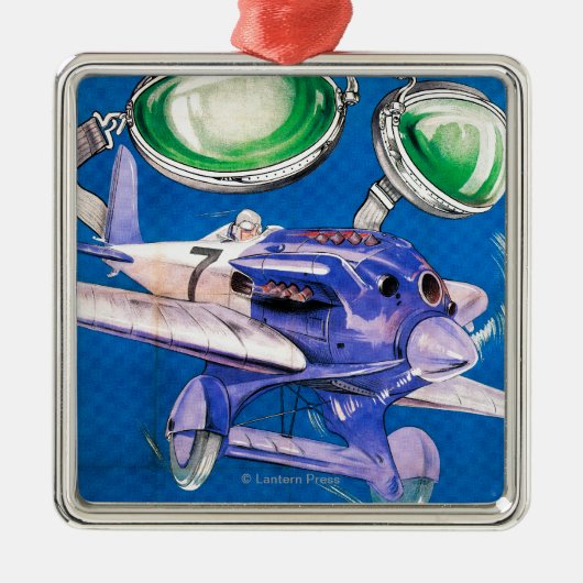 E.B. Meyrowitzの航空目鏡広告 メタルオーナメント (正面)