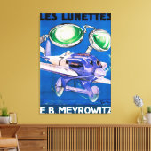 E.B. Meyrowitzゴーグル飛んでいる広告 キャンバスプリント (インサイチュ (リビング))