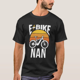 E-Bike ナンライダー サイクリング 電動 自転車 おばあちゃん Tシャツ