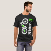 E-Bike - Electric Bicycle クール Gift Tシャツ (正面フル)
