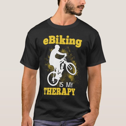 E Bike Riding E Bikes E Biker E Biking Tシャツ (正面)