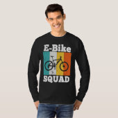 E Bike Squad  EBike Team E Biking Retro E Bike Tシャツ (正面フル)