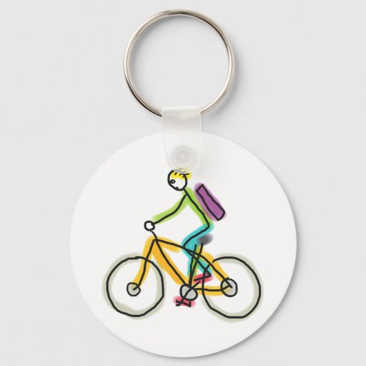 E-bike Stickman キーホルダー (正面)