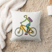 E-Bike Stickman クッション (ブランケット)