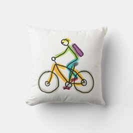 E-Bike Stickman クッション