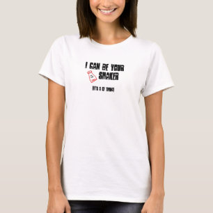 e) CFの塩入れ-女性白タンク Tシャツ